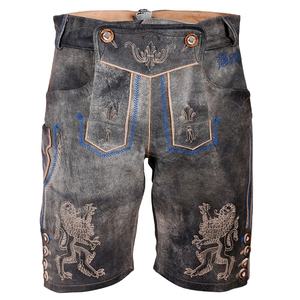 Shorts bavarois traditionnels allemands prix bon marché fabrication Lederhosen cuir pour hommes tenue décontracté bavarois Lederhosen - Product Image 5