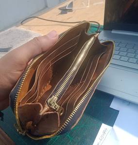 wholesale carazzy horse Leather Zipper Wallet <b>Men</b> RFID Blocking Leather Multi Card Holder Purse Long Wallet - Product Image 2