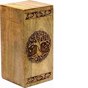 Urna de cremación funeraria para hombres y mujeres adultos, urna de madera pulida para cenizas de hombres y mujeres - Product Image 3