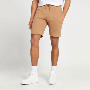 Shorts en molleton non tissé de qualité supérieure pour hommes, couleur unie, taille à cordon, service OEM, dernière mode - Product Image 2