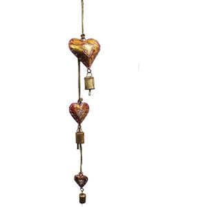 Decoración de Pared de Corazón de Metal Galvanizado Estilo Boho, Decoración Rústica para Patio de Estilo Campestre, 65 cm de Largo, Juego de 5 Piezas, Decoración de Corazón de Estilo Artístico - Product Image 2
