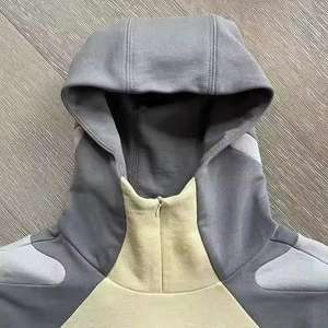 Trendy Streetwear Hooded Winter Pullover Sweatshirt for Women Knitted 100% Cotton Printed - Product Image 4