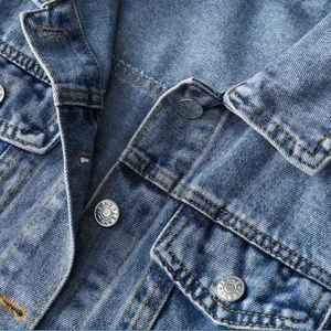 Gran oferta, chaqueta vaquera de invierno ecológica Vintage de talla grande transpirable hecha a medida para hombre, manga larga de algodón 100% - Product Image 3