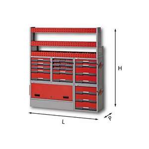 Surtido de matrices para gabinetes de herramientas de lado izquierdo para organización y almacenamiento de herramientas, producto USAG - Product Image 1