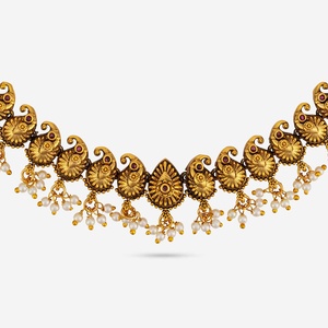 Collar Bohemio Antiguo con Motivo Religioso de Flores y Números 190328 con Perlas, Cuentas y Cadena de Aleación, Moderno para Regalo de Boda o Fiesta - Product Image 5