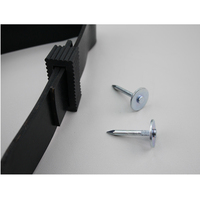 Attaches pour plantes et arbres en plastique noir résistantes et détachableables 90 cm x 3,8 cm RAPITECH GT008