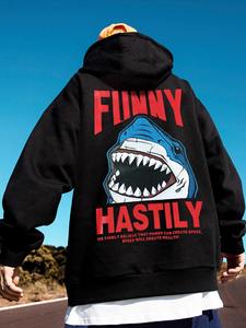 Sweat à capuche surdimensionné pour hommes de haute qualité coton polaire thermique sweat à capuche couleur unie nouveauté vêtements d'hiver sweats à capuche - Product Image 3