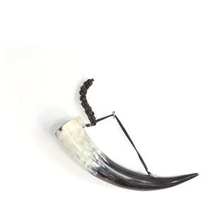 Corne à boire viking antique taille personnalisée avec support de corne meilleure qualité corne ustensiles de cuisine maison et hôtel Baar usage domestique - Product Image 4