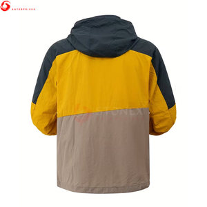 Veste coupe-vent en toile de haute qualité, design personnalisé, vente en gros, nouvelle mode, imperméable, respirante, écologique, à capuche, pour hommes - Product Image 3