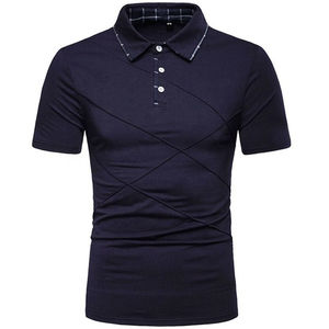 Chemises polo brodées pour hommes d'été, manches courtes, haut de luxe, décontracté, respirant, léger, t-shirt OEM - Product Image 5