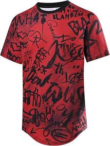 Fashion <b>Crew</b> <b>Neck</b> Graphic Printed <b>Men</b> <b>T</b>-<b>Shirts</b> Casual Short Sleeve Workout Hip Hop <b>T</b> <b>Shirts</b> for <b>Men</b> - Product Image 2