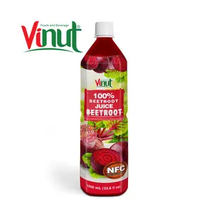 1000ml Pet bottle VINUT Pure Beetroot juice Vietnam Suppliers Manufacturers 100% juice