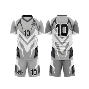 ชุดยูนิฟอร์มฟุตบอลสั่งทำพิเศษพร้อมพิมพ์ชื่อ/หมายเลขทีมแบบ Sublimated  ผลิตจากผ้าโพลีเอสเตอร์ 100% ระบายอากาศได้ดีไร้รอยต่อ - Product Image 2