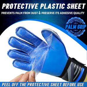 Gants de gardien de but de football professionnels d'usine directe, en latex, imperméables, respirants, avec sangle de poignet réglable, gants de football d'extérieur - Product Image 5