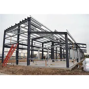Ucuz maliyet H kirişler fabrikasyon büyük açıklıklı çelik çerçeveleme kitleri önceden hazır binalar