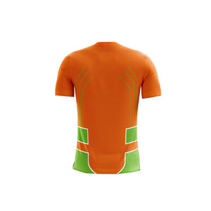 เสื้อ Sublimated สําหรับทีมฟุตบอลปี 2024 แขนครึ่งคอ V พิมพ์เสื้อฟุตบอลราคาส่ง - Product Image 4