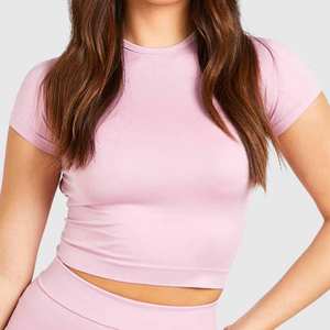 Ensemble court décontracté pour femme, dernière mode, couleur unie, respirant, design élégant - Product Image 5