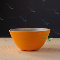 Vente en gros de bols en bambou écologiques jetables de haute qualité, couleur ambre, avec logo personnalisé gravé au laser, directement du Vietnam