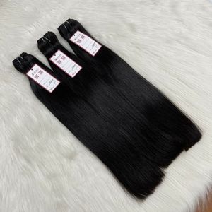 BEST SELLING Raw Straight Vietnamese Human Hair Extension, Natural Silky Straight 1 Set 3 Bundles Brazilian Hair for Black Women - Product Image 1