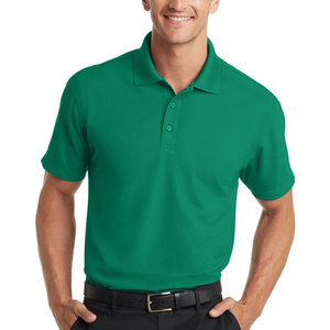 Polo de manga corta que absorbe la humedad de la zona seca para hombre de poliéster 100% - Product Image 1
