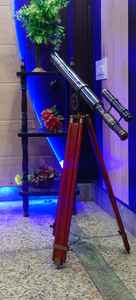 Telescopio de latón macizo Shubham en soporte, totalmente funcional, telescopio marino vintage náutico - Product Image 4