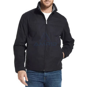 Chaqueta con logotipo estampado personalizado para hombre, chaqueta transpirable ligera informal de alta calidad con cremallera para exteriores - Product Image 3