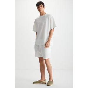 GRIMELANGE Franter Men's 100% Cotton <b>Waffle</b> Printed T-<b>Shirt</b> - Product Image 3