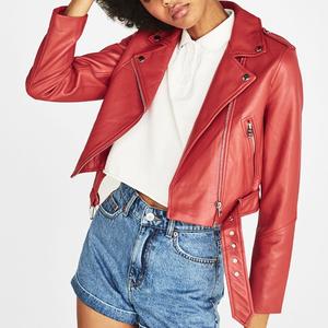 Chaqueta Acolchada de Piel de Oveja Original para Mujer, Sensación de Cuero Genuino, Impermeable y Cortavientos, Tendencia de Halloween - Product Image 1