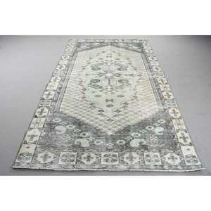 พรมวินเทจขนาด 5.3x9.1 ฟุต, พรม, พรมสีเขียวสไตล์ตะวันตกเฉียงใต้ทำจากขนสัตว์ - Product Image 1