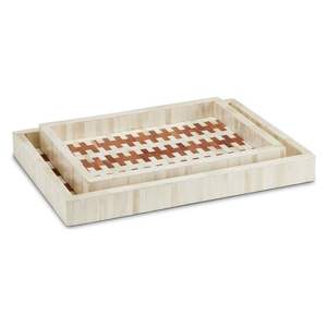 Plateau d'incrustation d'os en bois d'acacia personnalisé de haute qualité Incrustation de vadrouille et plateau de service au chocolat avec taille et logo personnalisés - Product Image 1