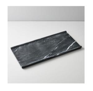 Plateau en marbre blanc fait à la main avec poignée en métal classique nouveau Design taille personnalisée maison plateau de service en gros - Product Image 6