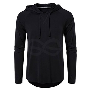 Sudadera con capucha ligera de manga larga para hombre, ropa deportiva, gimnasio, correr, actividades al aire libre - Product Image 1