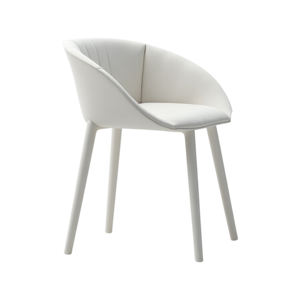 เก้าอี้รับประทานอาหารและเน้นหรูหราสไตล์โมเดิร์นประดับมุกสีขาว - Product Image 3