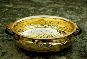 Cuenco de flores Urli de latón de forma redonda más vendido, la mejor calidad, tamaño personalizado Urli del fabricante en la India - Product Image 2