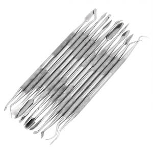 ชุดเครื่องมือแกะสลักขี้ผึ้งทางทันตกรรมสแตนเลส ใช้พลังงานด้วยมือ ได้รับการรับรองมาตรฐาน CE ระดับ I ใช้ซ้ำได้ ราคาขายส่งถูก - Product Image 5