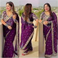 Bollywood indien dernière exclusivité Sari fête porter concepteur mariée superbe à la mode meilleure vente exportation Sexy attrayant femmes