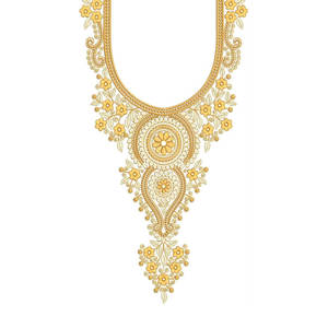 Patchs de travail miroir broderie à la main Vintage-magnifiques patchs de cou faits à la main - Product Image 4