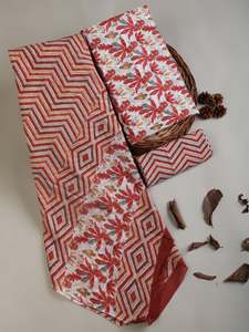 Exclusivo Conjunto de Traje Salwar de 3 Piezas en Tela de Algodón Puro Estampado, Diseño de Diseñador, Sin Costuras, Conjunto de Traje con Parte Superior, Parte Inferior y Dupatta de Algodón Suave - Product Image 4