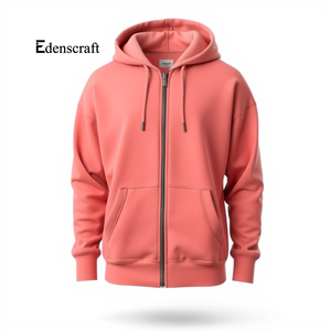 Sudadera con Capucha y Cremallera de Color Sólido para Hombre, Informal, Cómoda, Cálida, Chaqueta de Forro Polar Lisa Teñida para Otoño e Invierno, Personalizable - Product Image 6