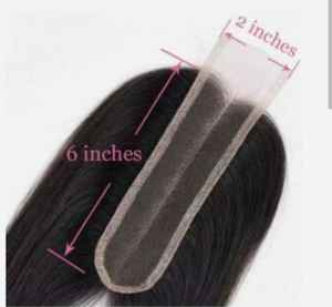 Cierre de encaje 2/6 con ondas naturales de cabello Remy indio crudo - Product Image 1