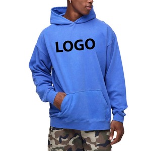 Custom Luxury Plain Men's Hooded Hoodies 100% Cotton Terry Blank <b>Vintage</b> <b>Oversized</b> Unisex Hoodies Streetwear <b>Sweatshirt</b> - Product Image 3