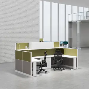מכירה ריהוט מקצועי איכות אישית מחיצת שולחן שולחן עבודה פתוח שולחן עבודה 2 אנשים תא משרדי