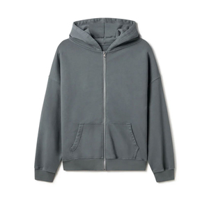 Nueva Sudadera con capucha holgada de moda para hombres y mujeres de talla grande 100% algodón temporada de invierno Top básico con bolsillo y cremallera - Product Image 5