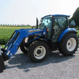 Trattore agricolo ott75 di nuova olanda abbastanza usato/usato a basso consumo di carburante nuova olandese T6070 140HP trattore ruote