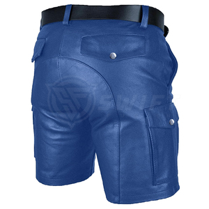 กางเกงขาสั้นผู้ชายหนังลำลองเอวกลางใส่สบายระบายอากาศน้ำหนักเบาขายส่งออนไลน์พร้อมบริการ OEM - Product Image 4