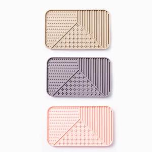 For New Pet Toy Cat and Dog Lick <b>Mat</b> Rectangular Tear Resistant Easy to Clean Slow Food Bowl Teeth Grinding Pet Feeding - Product Image 1