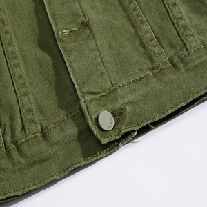 Chaqueta vaquera de manga larga con estilo superventas para hombre Chaqueta vaquera en blanco de nuevo diseño superventas al por mayor para hombre - Product Image 5