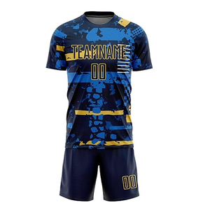 กางเกงขาสั้นระบายอากาศได้ดีวัสดุดีที่สุดเสื้อฟุตบอลเสื้อออกกำลังกายพิมพ์โลโก้ตามสั่ง - Product Image 3