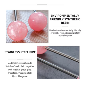 Fabrik Großhandel Original G-Punkt Vergnügen Zauberstab Edelstahl Erotik Sexspielzeug für weibliche Erwachsene <span class=keywords><strong>Massage</strong></span> Sticks Bälle Rollen - Product Image 4