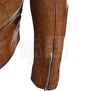 แจ็กเก็ตหนังวัวสำหรับผู้ชายสำหรับฤดูหนาวโลโก้แฟชั่นเสื้อผ้าปรับแต่งได้ - Product Image 5